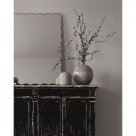 Зеркало в серебряной волнистой раме Fancy Silver (Фэнси) Smal 60*80 см 
